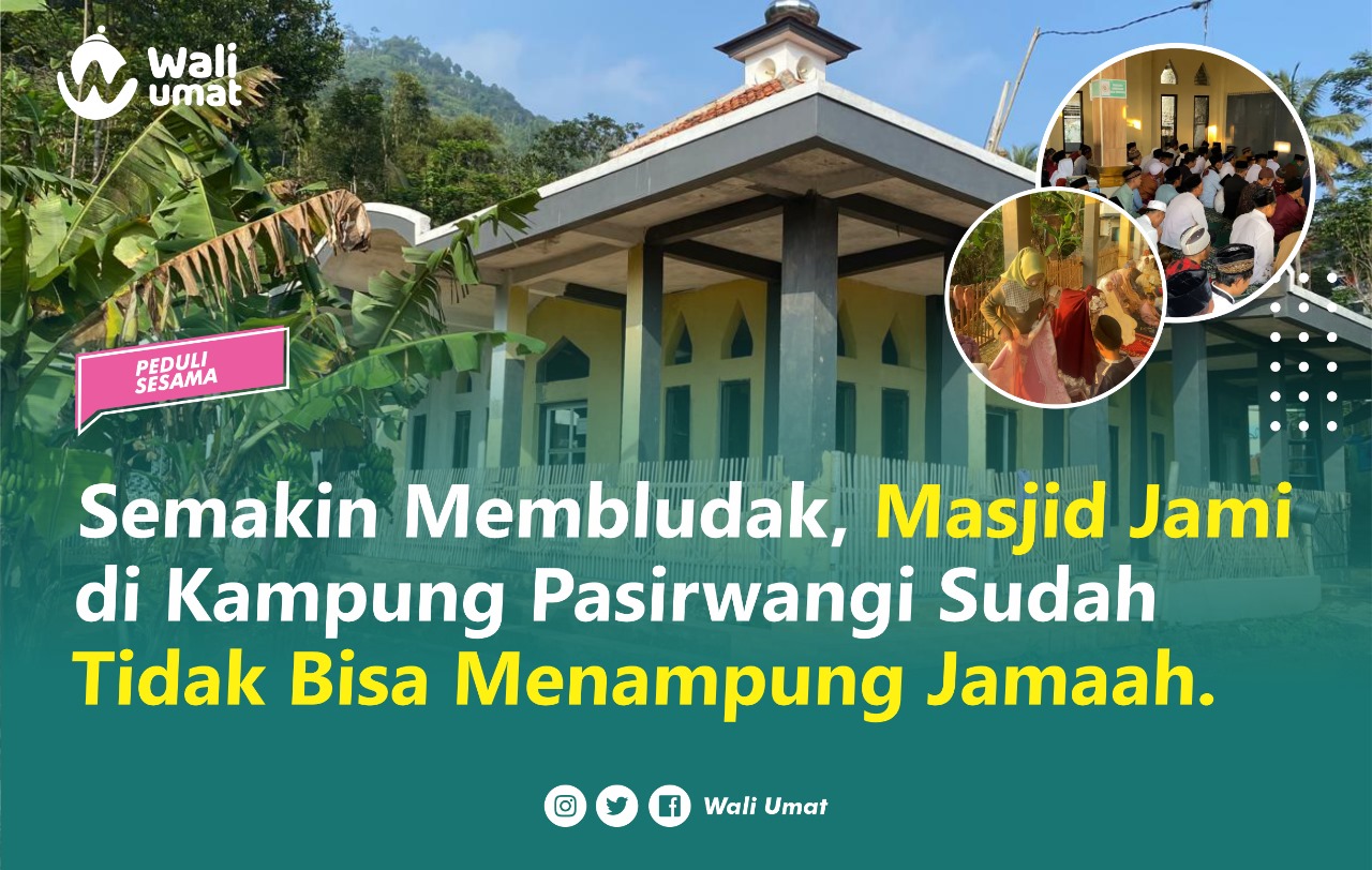 Semakin Membludak, Masjid Jami di Kampung Pasirwangi Sudah Tidak Bisa Menampung Jamaah